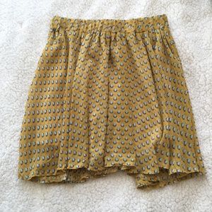 Yellow Floral Prints Skirt